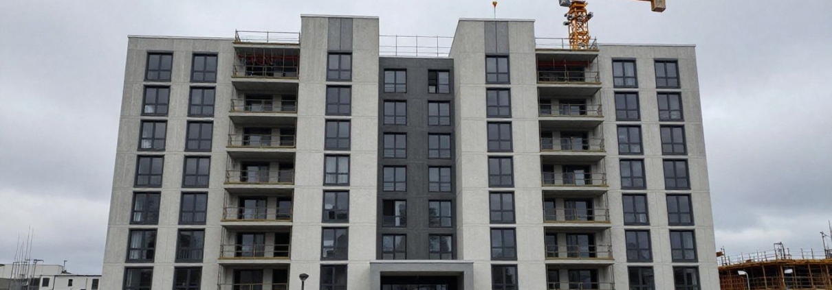 John Lewis housing development halted due to economic issues.